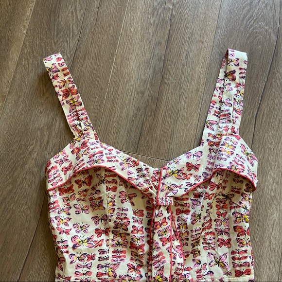 Anthropologie Girls From Savory Butterfly Top - Picture 5 of 8